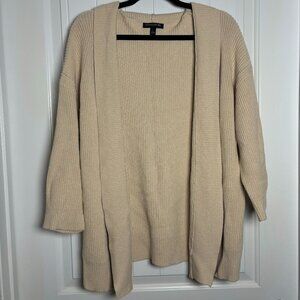 Banana Republic Cream Crochet Long Sleeve Cardigan 95% Cotton Large